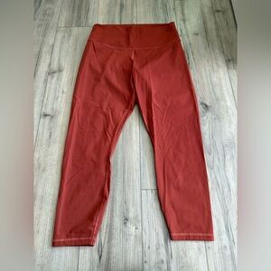 Everlane ReNew Burnt Red Leggings in Size XLarge with Seam Flaw